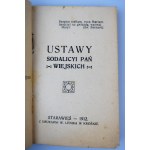 USTAWY SODALICYI MARIAŃSKIEJ PAŃ ZIEMI SANOCKIEJ 1912