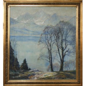 Otto Eduard Pippel, View of Lake Walchensee in the Bavarian Alps