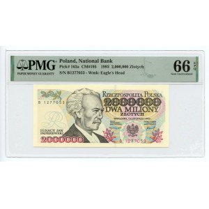 2 000 000 PLN 1993 - Série B - PMG 66 EPQ