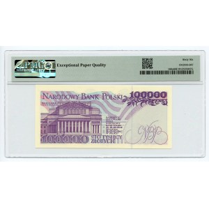 100 000 PLN 1993 - séria AE - PMG 66 EPQ