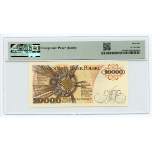 20.000 złotych 1989 - seria AM - PMG 66 EPQ
