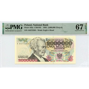 2 000 000 złotych 1993 - seria A - PMG 67 EPQ