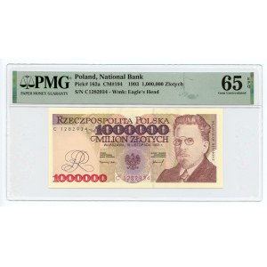 1 000 000 PLN 1993 - séria C - PMG 65 EPQ