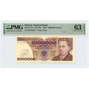 1 000 000 PLN 1993 - série B - PMG 63 EPQ