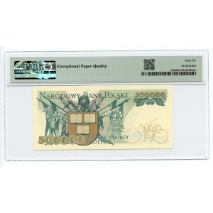 500.000 złotych 1990 - seria A - PMG 66 EPQ