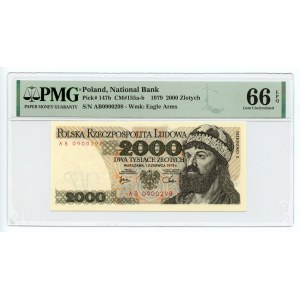 2000 złotych 1979 - seria AB- PMG 66 EPQ