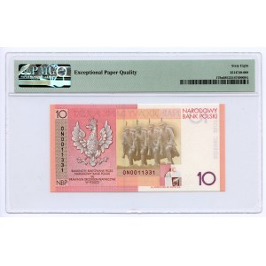 10 złotych 2008 - 90. Rocznica Odzyskania Niepodległości - PMG 68 EPQ