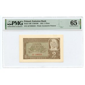 2 gold 1941 - AF series - PMG 65 EPQ