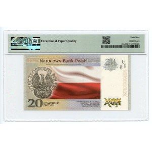 20 złotych 2018 - 100-lecie odzyskania Niepodległości - PMG 69 EPQ