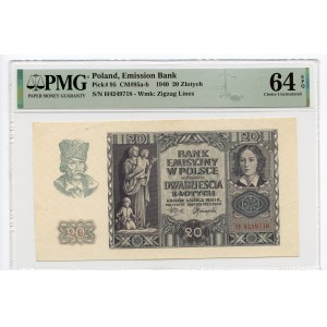 20 gold 1940 - H series - PMG 64 EPQ