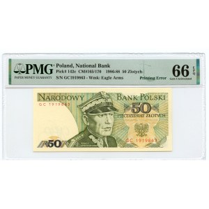 50 złotych 1988 - GC - PMG 66 EPQ