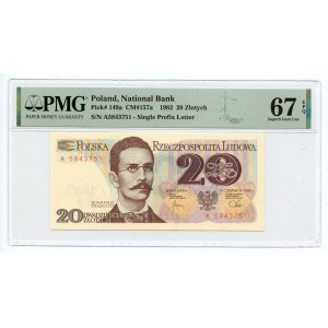 20 złotych 1982 - seria A - PMG 67 EPQ