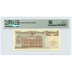 50,000 zloty 1993 - series B - PMG 67 EPQ