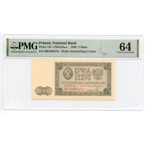 2 gold 1948 - BR series - PMG 64
