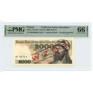 2.000 złotych 1982 - WZÓR - BP 0000835- No.0273- PMG 66 EPQ