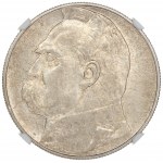 10 zloty 1937 - Józef Piłsudski - NGC UNC Details