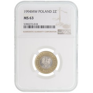 2 Gold 1994 - NGC MS 63