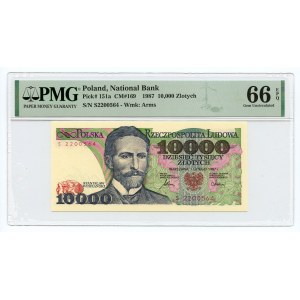 10.000 złotych 1987 - seria S - PMG 66 EPQ