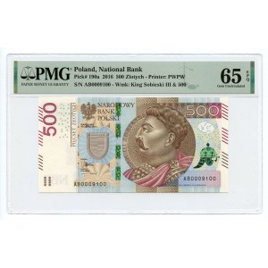 500 Gold 2016 - AB Series - PMG 65 EPQ