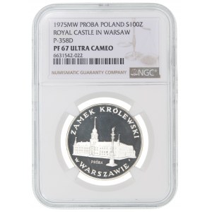 100 Gold 1975 Royal Castle - PROBE - NGC PF 67 ULTRA CAMEO