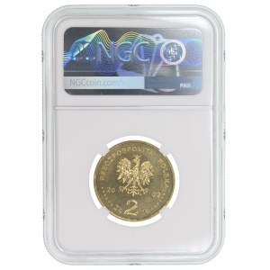 2 zlaté 2002 Augustus II Silný - NGC MS 66