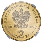 2 zlaté 2002 Augustus II Silný - NGC MS 66