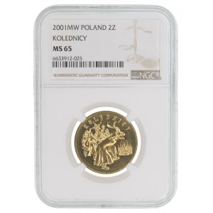 2 złote, Kolędnicy 2001 - NGC MS 65