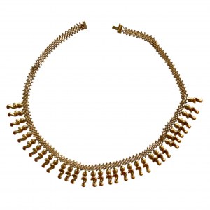 Gold Halskette Muster 750, Gewicht 24 g. Länge 41,5 cm - SCHÖN