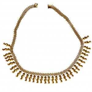Gold Halskette Muster 750, Gewicht 24 g. Länge 41,5 cm - SCHÖN