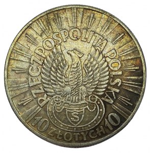 10 zlatých 1934 Pilsudski Shooting Eagle