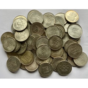 Zestaw 69 sztuk 200 złotych 1974-1976 oraz 1000 złotych 1982