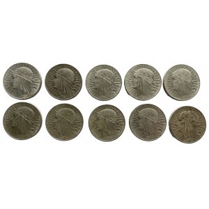 10 sztuk 10 złotych 1932-1933 Polonia