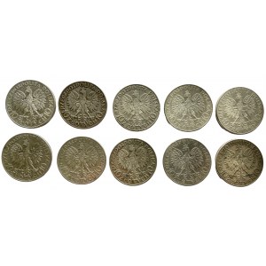 10 Stück 10 Gold 1932-1933 Polonia