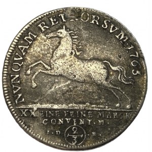 NĚMECKO - Brunšvik-Lüneburg - Karel I. - Gulden (2/3 tolaru) 1764