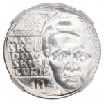 10 złotych 1967, Maria Skłodowska-Curie, PRÓBA, nikiel - NGC MS 65