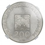 200 zlotých 1974 XXX let PRL - NGC MS62