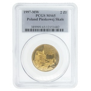 2 Gold 1997 Pieskowa Skała Schloss - PCGS MS65