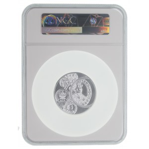 50 zlotých 2022 - XVI. mezinárodní numismatický kongres - NGC MS70