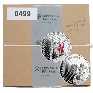 10 gold 2022 - 30th anniversary of the establishment of the Border Guard - BANK CARDBOARD of 10 coins