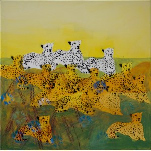 Hanna Kur, Cheetahs in a flower meadow