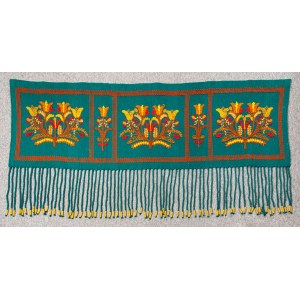 Embroidered woolen makata, Cooperative Artistic Handicrafts in Lezajsk