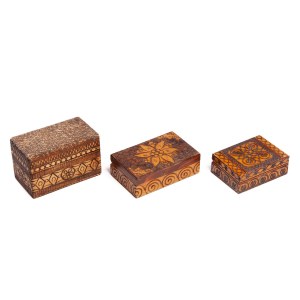 Set of three card cases, Cooperative Drzewiarz in Krakow