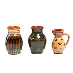 Set of three vases, Kamionka cooperative in Lysa Gora