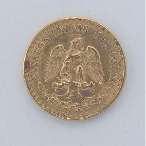 Dos Pesos 1945, 1.67g, 13mm, KM.461. skvrnky, Au,