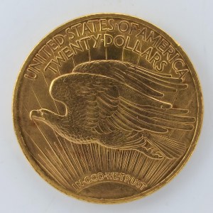 20 Dollar 1923, nep. rys., 33.48g, 34.2mm, Au,