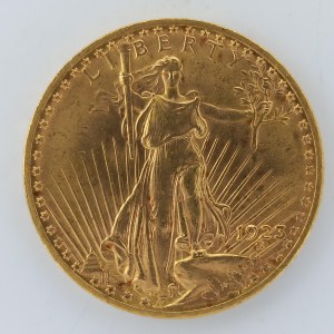20 Dollar 1923, nep. rys., 33.48g, 34.2mm, Au,
