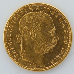 8 Zlatník 1891 KB, FIUME, Au,