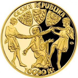 10000 Kč 2021 Kněžna Ludmila, kapsle, orig. etue, certifikát, Au,
