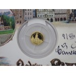 Zlatá mince Praha 2017, 5 NZD Pražský hrad, Pozdrav z Prahy, první v sérii, hledaná, blistr, jen 1000 ks, Au,
