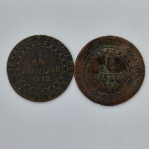 1 Krejcar 1813 S, 1812 E, Cu, 2 ks